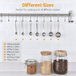 Measuring Spoons: U-Taste 18/8 Stainless Steel Measuring Spoons Set of 7 Piece: 1/8 TSP, 1/4 TSP, 1/2 TSP, 3/4 TSP, 1 TSP, 1/2 tbsp & 1 tbsp Dry and Liquid - Image 3