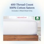 California Design Den King Size Fitted Sheets – 100% Cotton, 400 Thread Count, Deep Pockets - Image 2